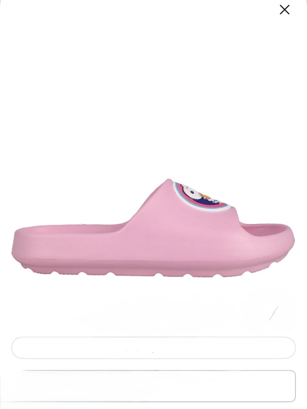 Snoopy by Peanuts Women’s Pink Slide Sandals Size 7/8 NEW - Picture 2 of 6